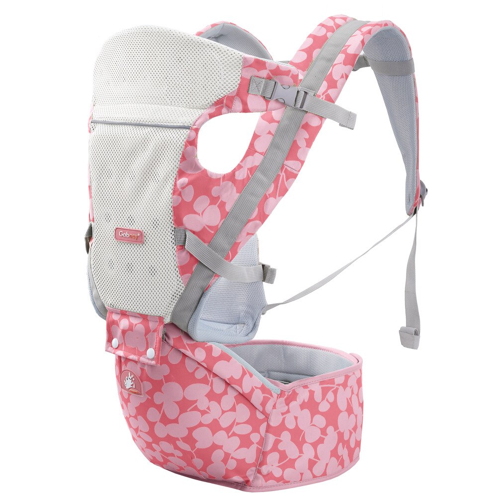Ergonómico bebé infantil chico bebé del abrigo de la Honda frontal canguro bebé abrigo del portador de bebé de 0-36 meses: Rosa