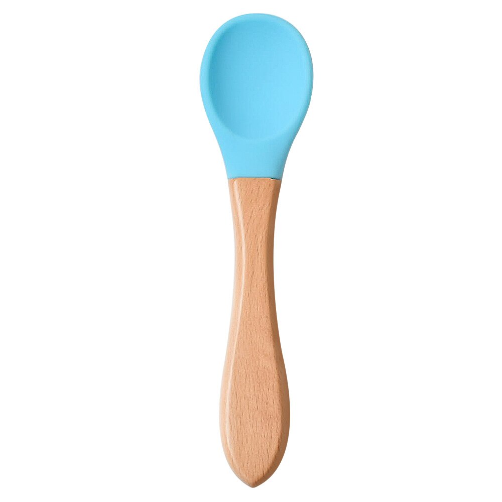 Cuchara de alimentación de bebé de silicona, cucharilla impermeable antideslizante, sin BPA, 1 Uds.: Y9