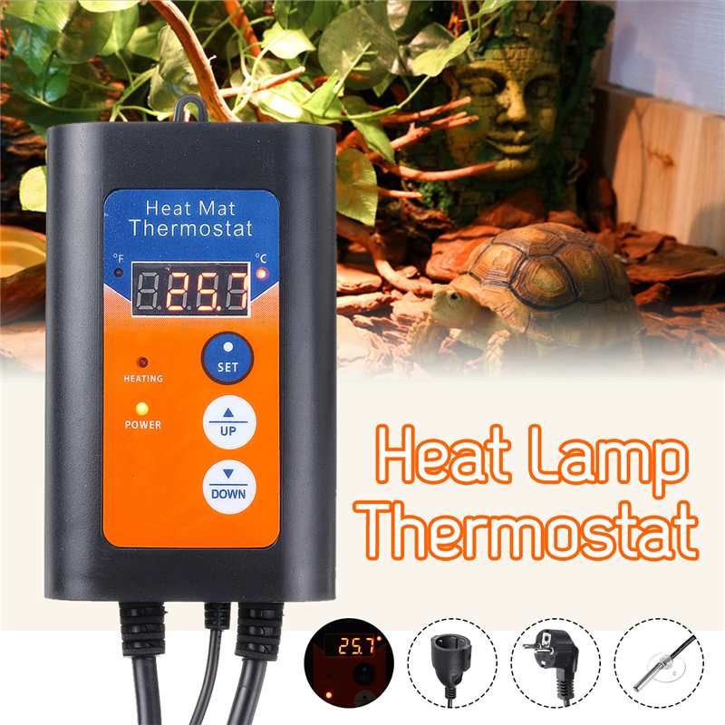 220V 1000W Plant Greenhouse Digital Temperature Controller Intelligent Temperature Control Regulator Pet Thermostat Device
