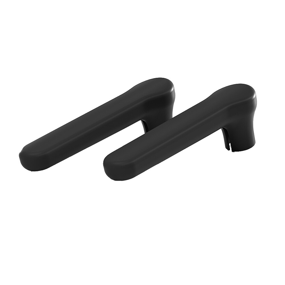 Couverture de poignée de porte Anti-collision, 2 pièces, manchon de poignée en Silicone statique, protecteur mural de sécurité pour bébé, protection pour chambre à coucher et salon: Black