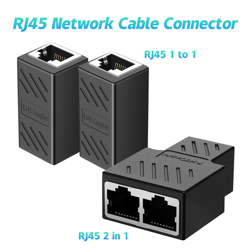 RJ45 Koppeling Cat6 Cat5e Ethernet Kabel Extender Adapter 1000Mbps LAN Connector In Line Koppeling Vrouwelijk Naar Vrouwelijk
