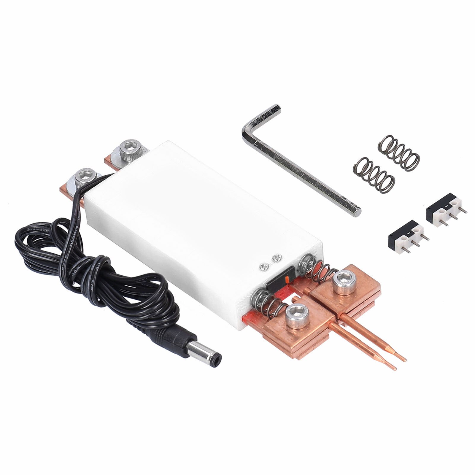 DIY maszyna robić zgrzewania punktowego spawanie 18650 bateria ręczna zgrzewarka punktowa automatyczny wyzwalacz wbudowany przełącznik zgrzewarka punktowa: biały