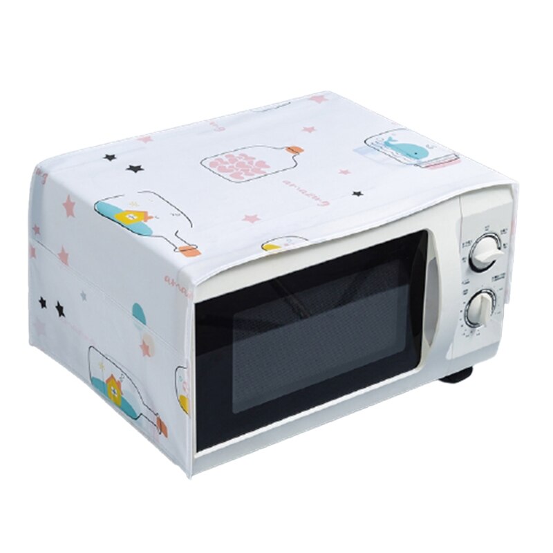 Nordic Microwave Oven/Oven Dust Cover Grease Proof Kitchen Accessories Reusable: drifting bottle