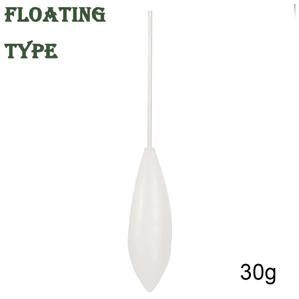 Acrylic Fishing Float Transparent Sinkend Type Casting Bobbers Clear Bombarda Sinking Fly Fishing Spinning Floats Pesca 5-50g: Upward Type 30g