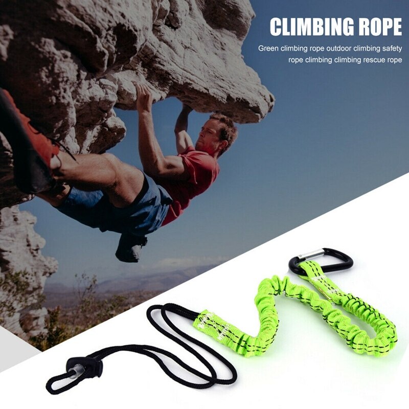Rock Climbing Safety Rope Telescopic Rope with Carabiner Climbing Tool Anti-Fall Climbing Tool