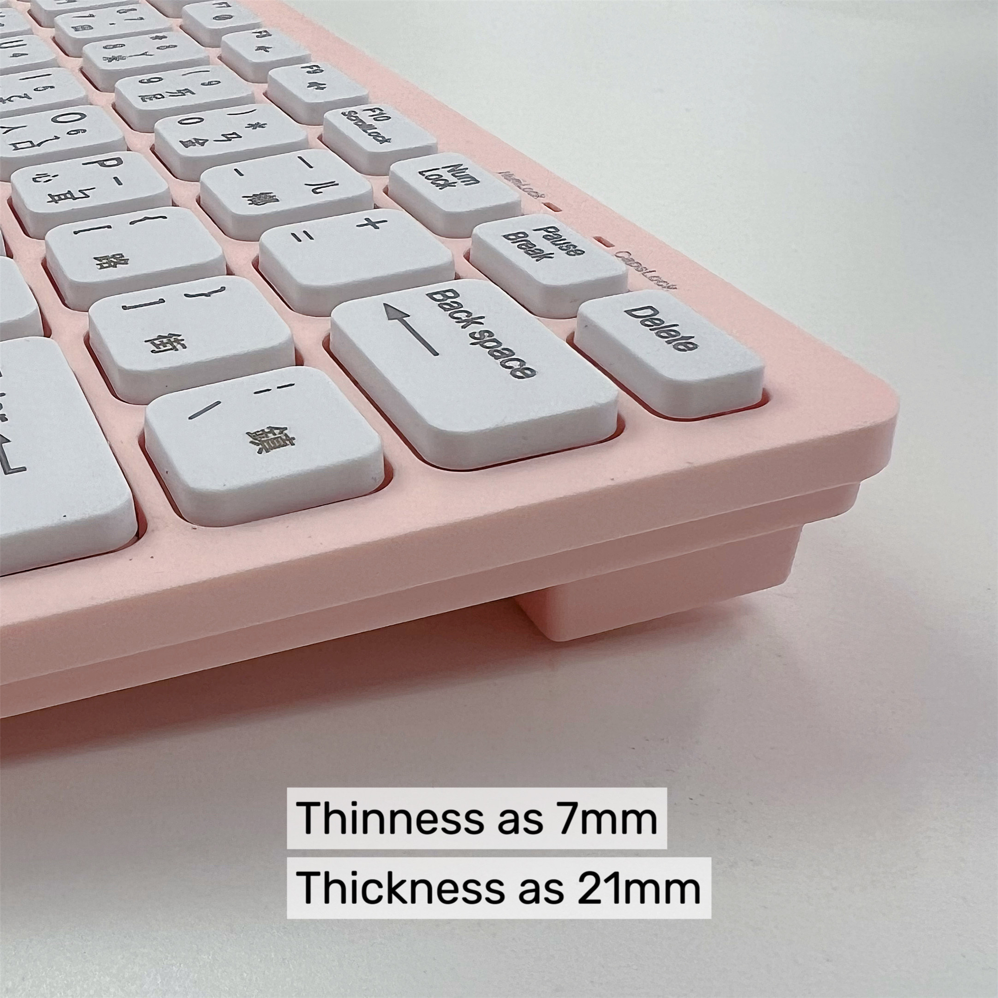 Korean 2.4G Wireless Keyboard and Mouse Protable Mini Keyboard Mouse Combo Set For Notebook Laptop Mac Desktop PC Computer