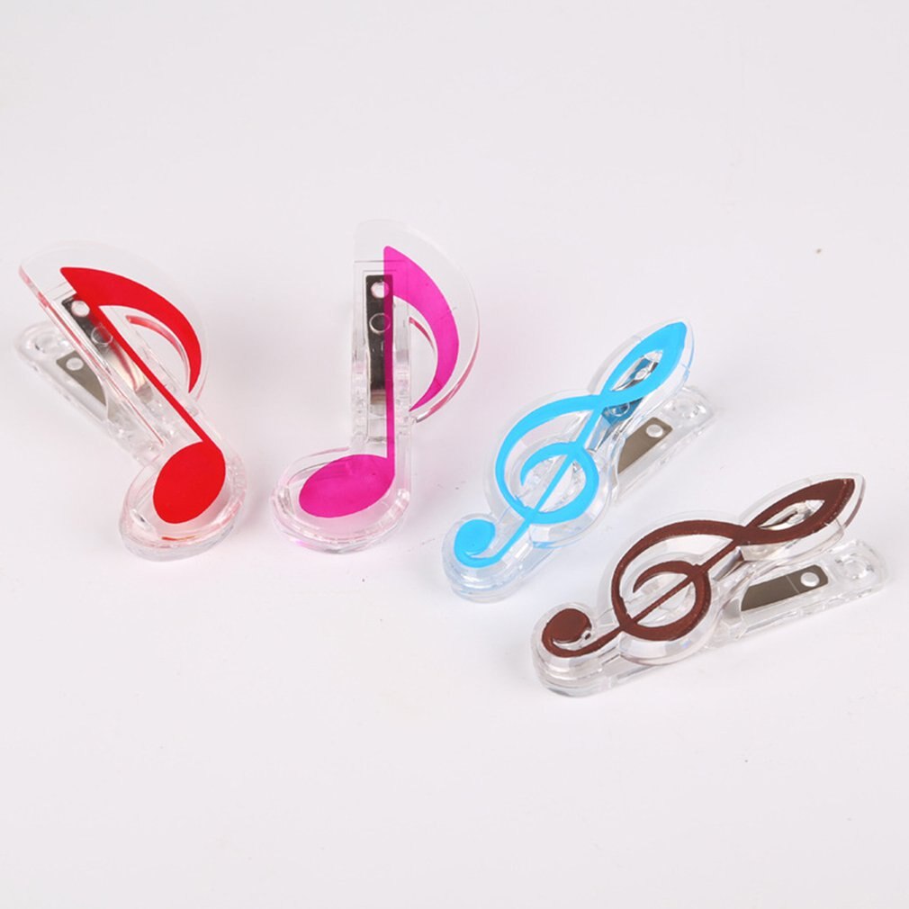 Strong Wind Piano Music Sheet Music Clips Plastic Clips Spectrum Clips Book Clips Musical Instrument Accessories with Pick