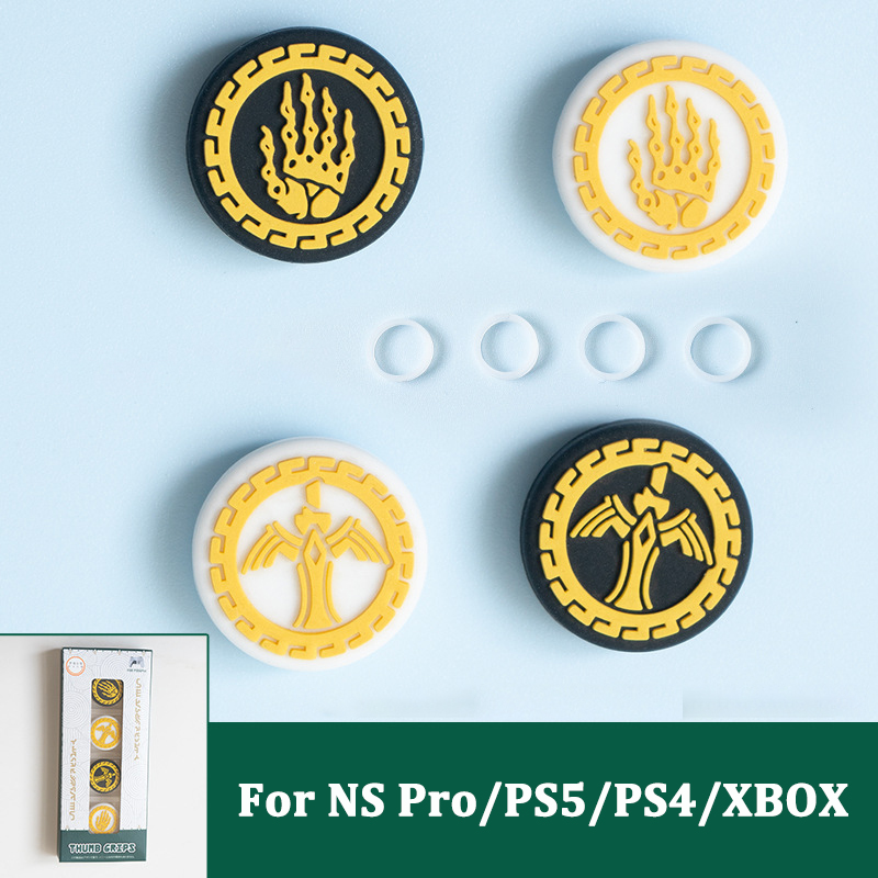 For Zelda thumb grips for Nintendo switch pro controler button caps Thumb Stick Grip Cap Joystick Cover for PS5 PS4 XBOX handle: green