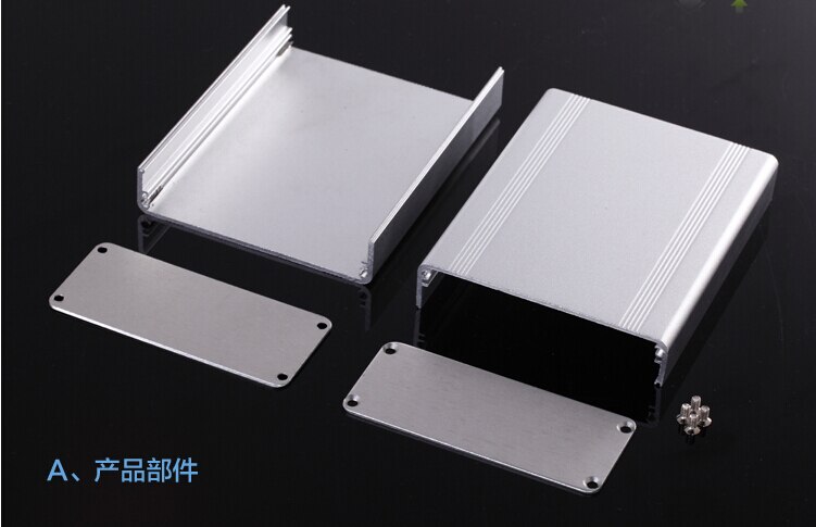 Aluminum Enclosure Electric Project Case PCB Shell Box 88X38X110mm DIY