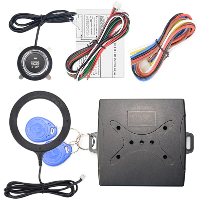 12v bil start stop knap motor tryk start knap alarm rfid lås nøglefri system dør trykknap taktile knapper: Am0101