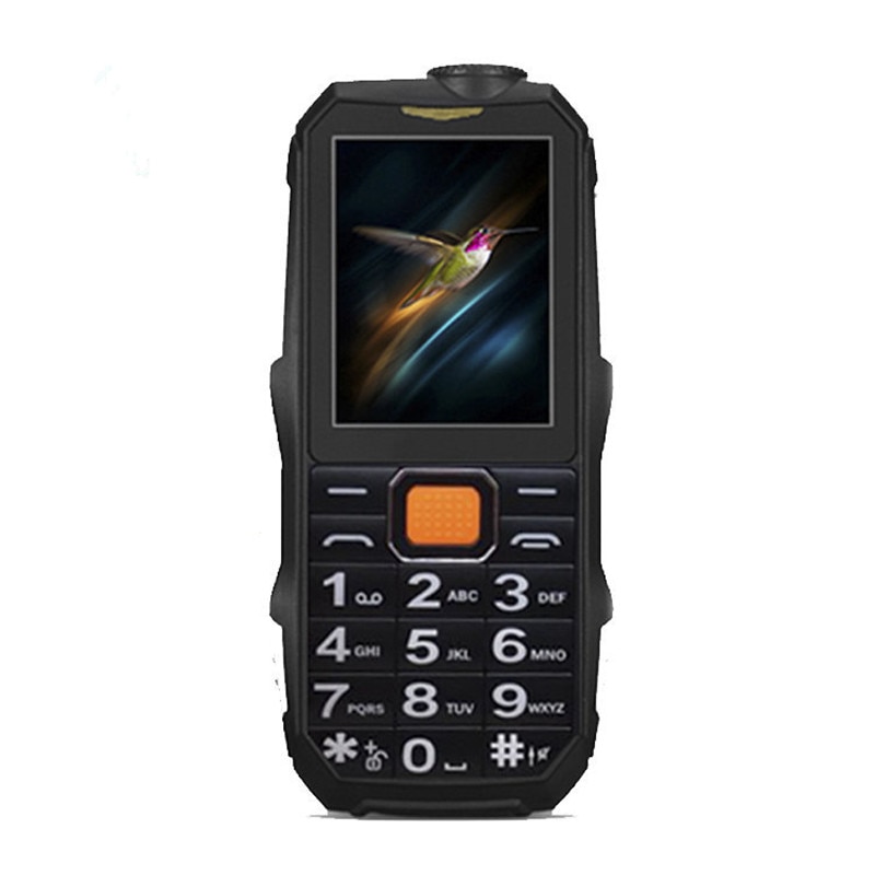 2.4 pollici A Buon Mercato ottavino mini doppio Sim Del Telefono Cellulare Antiurto forte Torcia Bluetooth Supporto Tastiera Russa MP3 MP4 Accumulatori e caricabatterie di riserva