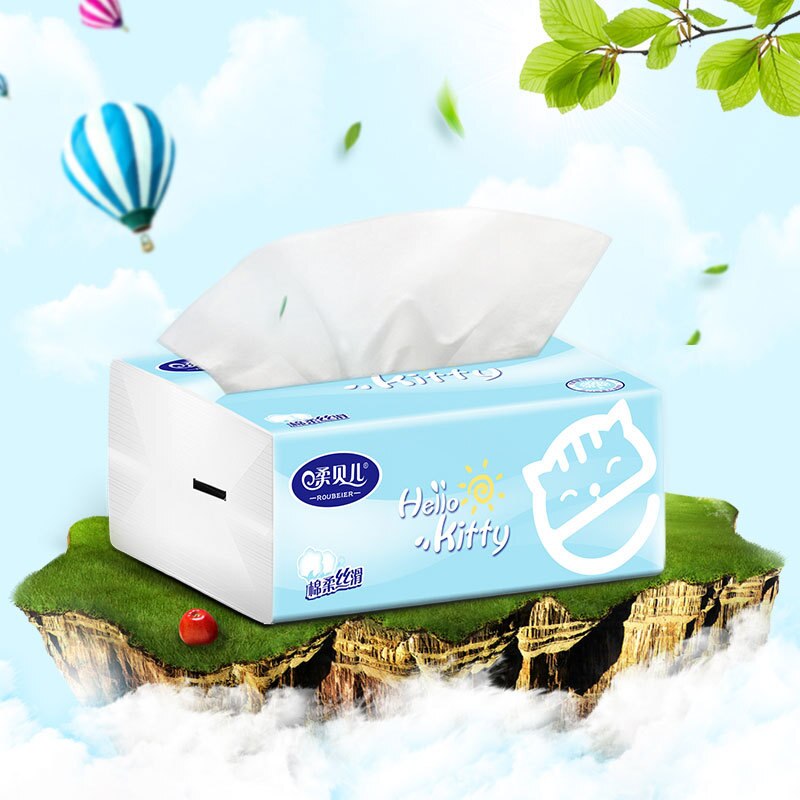 Roubel log paper household life four layers a pack of tissue toilet paper: Default Title