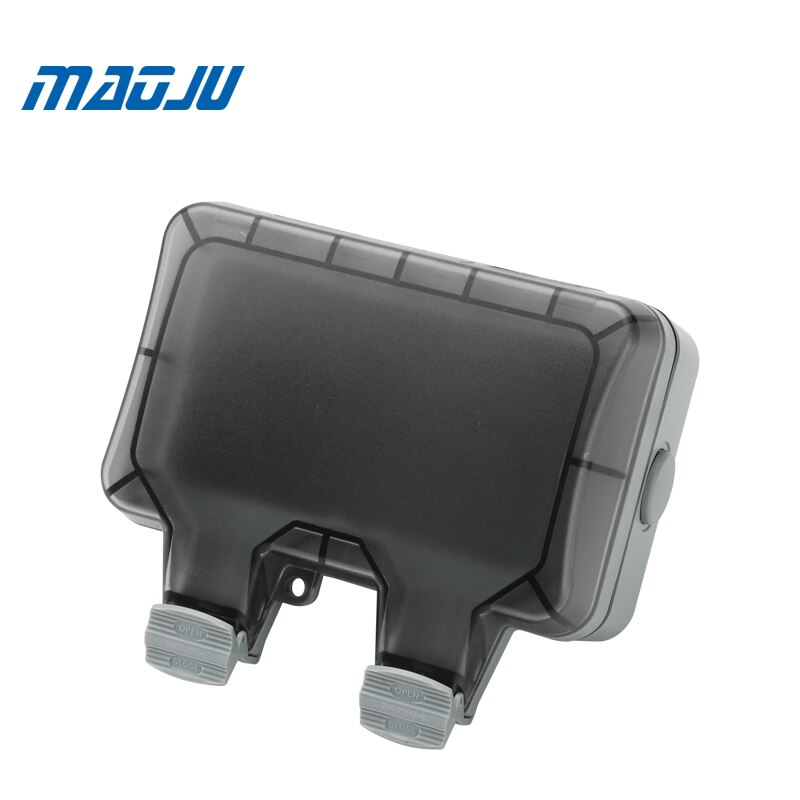 2gang double way socket waterproof ip66 enclsoure for inclusive no switch panel