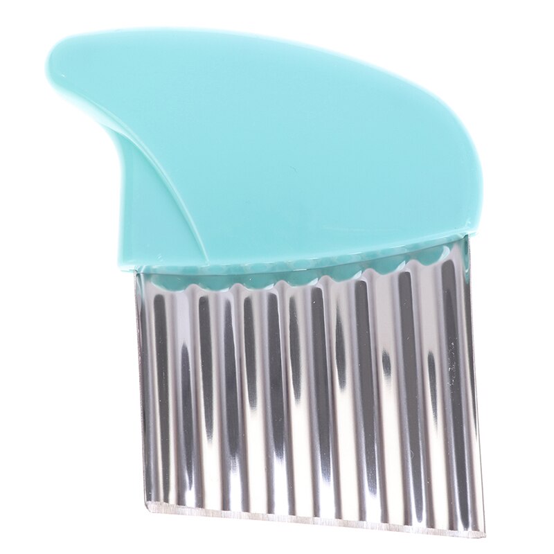 Potato Cutter Wavy French Fries Cutter Stainless Steel Potato Slicer Vegetable Chopper Veggie Slicer Kitchen Gadgets Cutter: BL