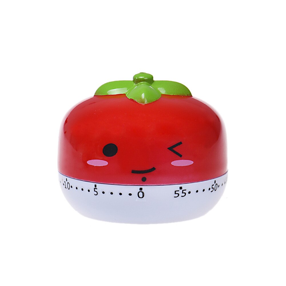 Kitchen Timer 60 Minutes Cute Fruit Animal Plastic Mechanical Cooking Timer Reminder Temporizador Cocina Kitchen Countdown Clock: F