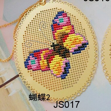 xx Butterfly DIY Craft Stich Cross Stitch Bookmark Metal Silver Golden Needlework Embroidery Crafts Counted Cross-Stitching Kit: JS017
