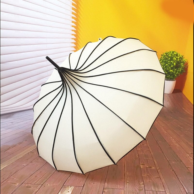 Paraguas Vintage de Pagoda, sombrilla de protección UV para boda, , sol, lluvia, E2S