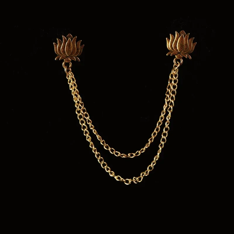 Broche Oiseau Étoile Clip Gland JOLapel Broche, Chemise Imbibée, Broches Vêtements, Accessoires Femme et Homme, ,: Plaqué de cuivre antique