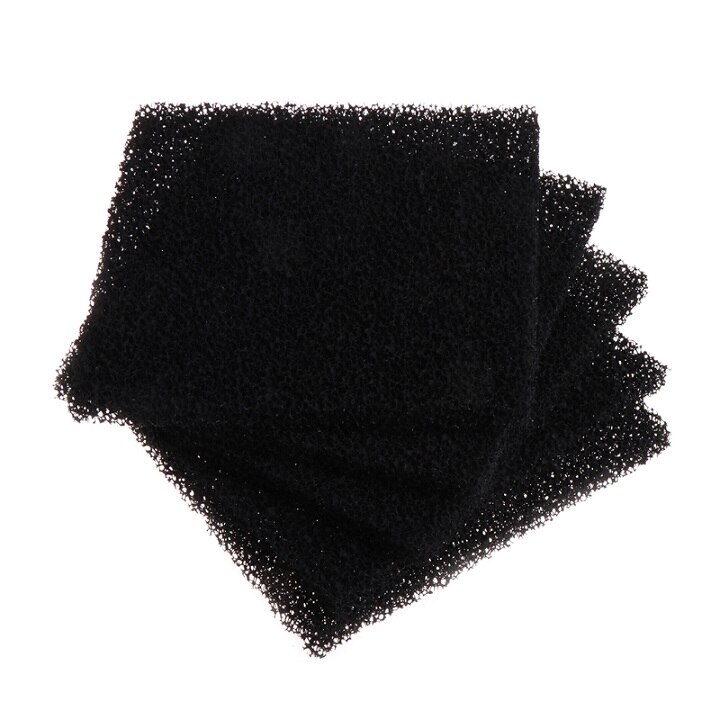 5 uds. Esponja Universal de espuma de carbón activado negro para filtro de aire, almohadilla de hoja impregnada: Default Title