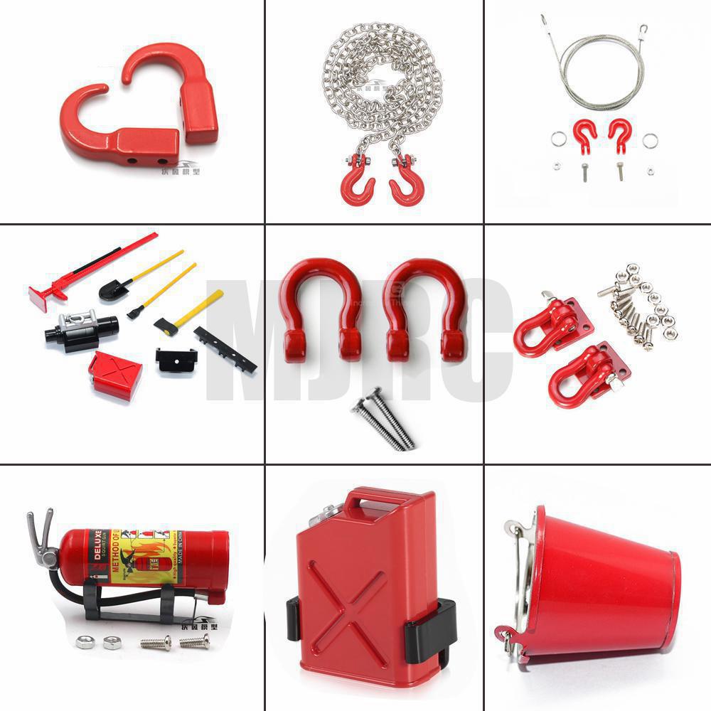 Accesorios de herramientas de decoración simulada de coche RC para 1:10 RC Crawler TRX4 Axial SCX10 III AXI03007 RBX10 Redcat MST