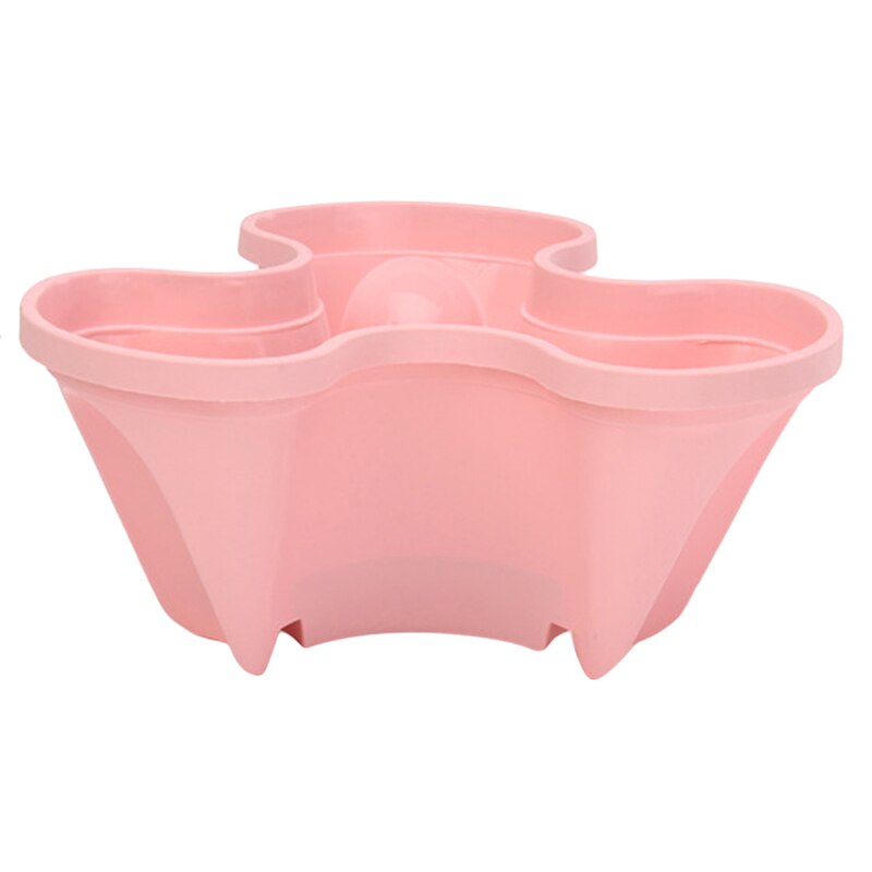 Plastic Stackable Vertical Flower Plant Pot Seedling Holder Garden Planter Decor Suitable For Growing ,Herbs Flowers, Strawberry: Pink