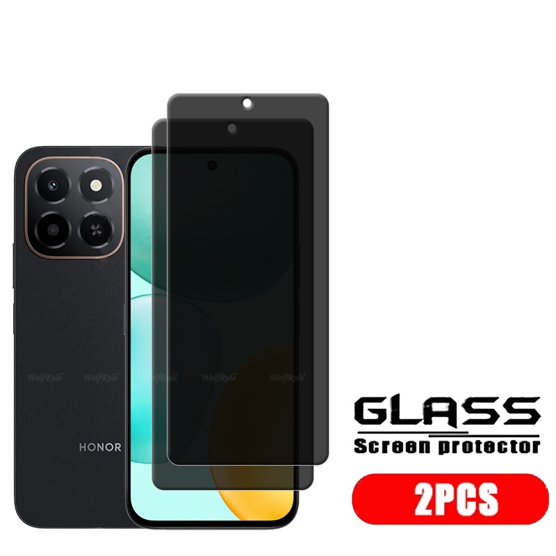 1/2/3/4Pcs For Honor X6C Glass Huawei Honor X6C Tempered Glass 9H HD Protective Privacy Anti-Spy Glue Screen Protector Honor X6C: ROYAL BLUE