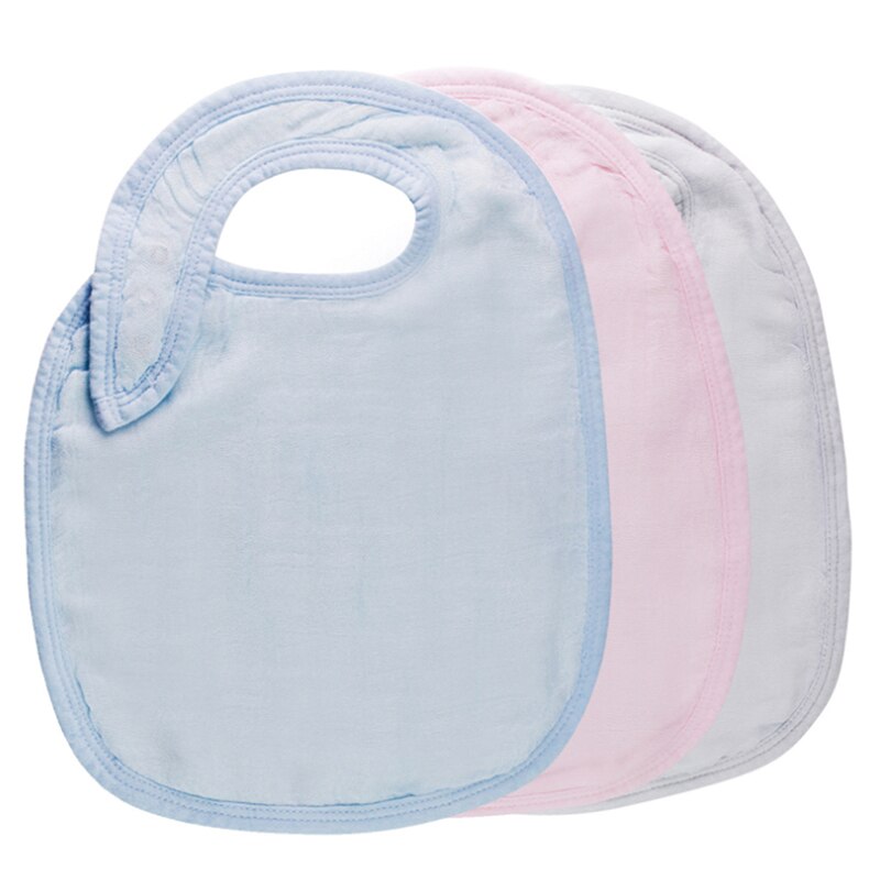 Unisex baby hagesmække savle hagesmæk sæt bambus fiber sød ensfarvet savlende tandsmæk baby shower 1 pakke