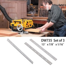 3pcs 13" 7/8 1/16" Planer Regrindable HSS Planer Blades For DW735 Industrial Electric Wood Planer Blades For Woodworking
