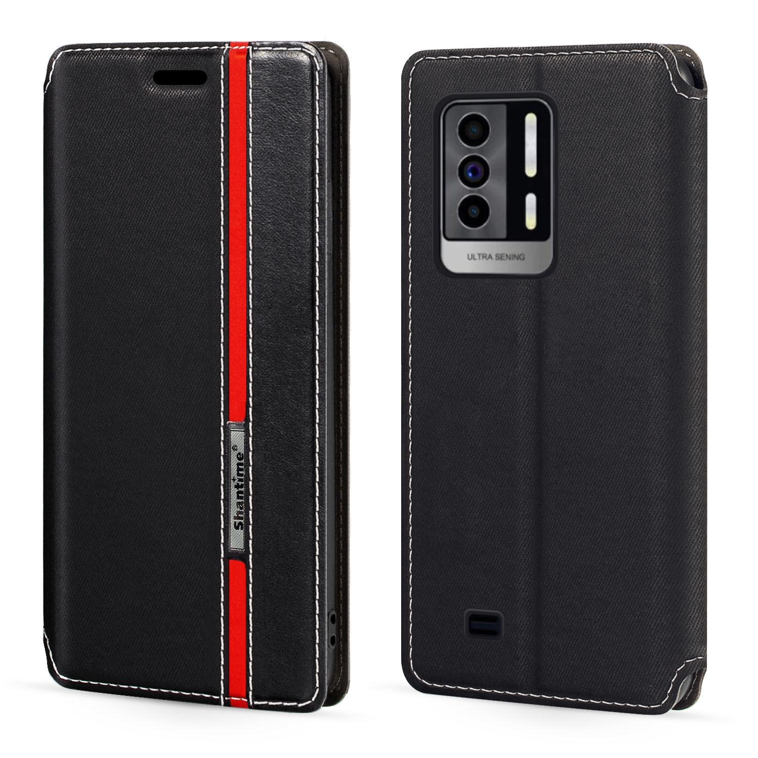 per Oukitel WP17 custodia moda multicolore chiusura magnetica custodia in pelle Flip coperchio con porta carte 6.78 pollici