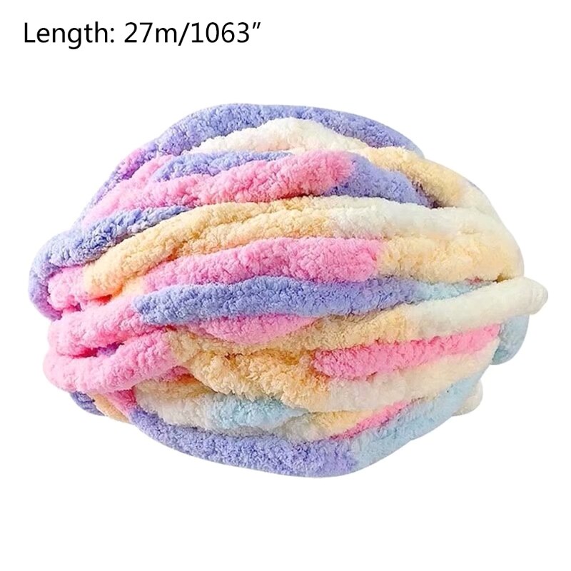 Fil de laine coloré T84E 27 m/rouleau épais pour fils à tricoter à la main, bricolage Crochet tissé à la main, fil d'écharpe de chapeau