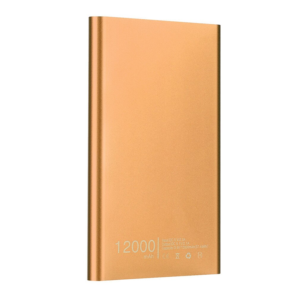 Power Bank 12000mAh Electronic Portable Charging Powerbank Mobile Phone External Battery Charger Instant Heating 818