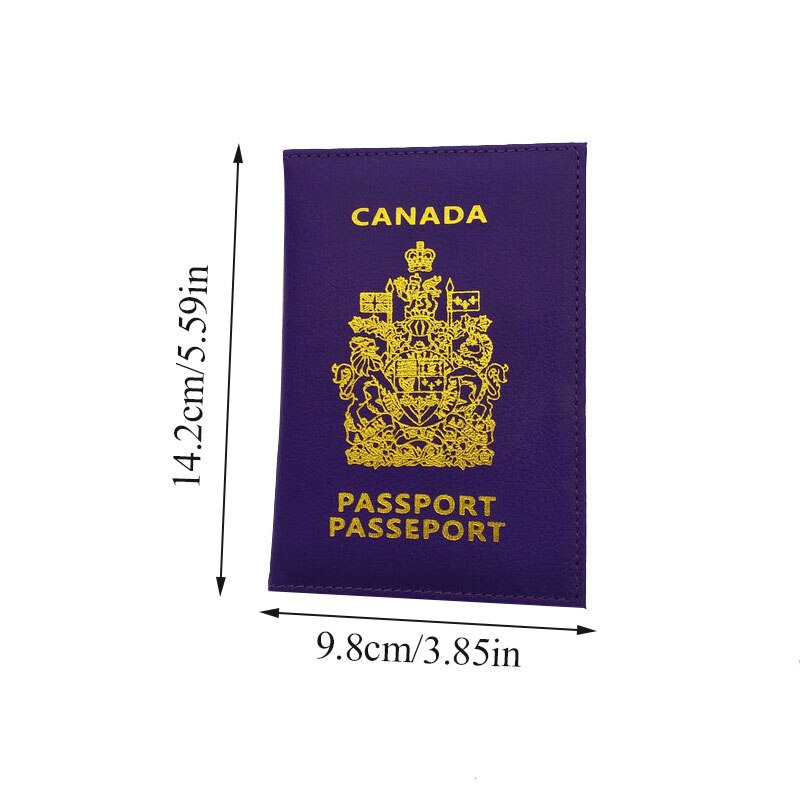 Canada Travel Passport Holder Bag Multifun Leather Canadian Passport Cover Case Wallet for Men Women