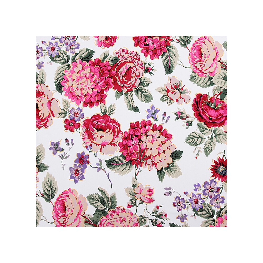 Vestidos de mujer hechos a mano DIY, falda de algodón, telas Vintage, tela de retales, estampado de flores, patrón de tela de algodón, 1M * 1,5 M: 01