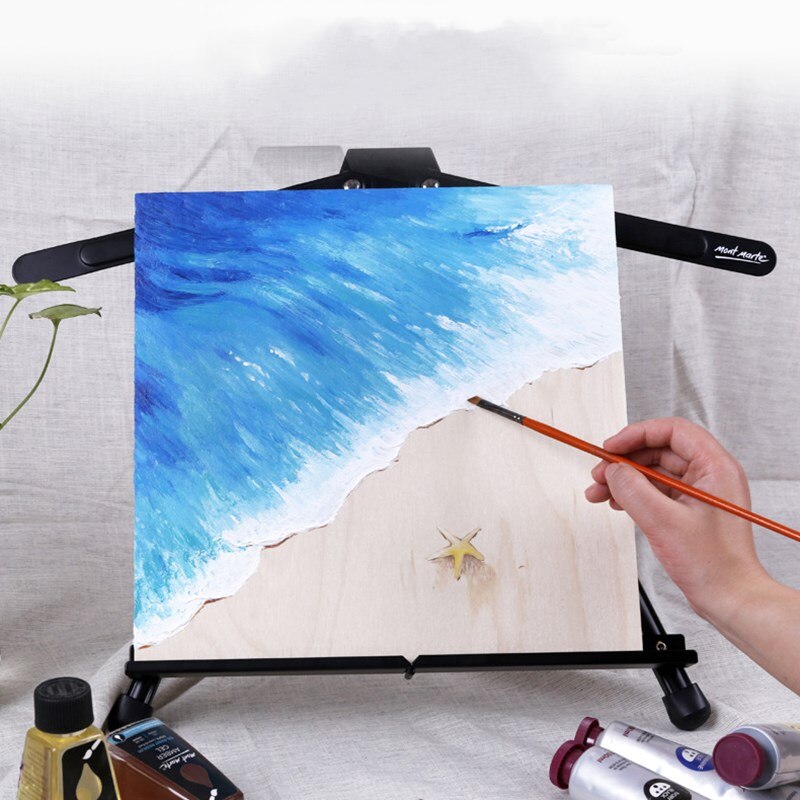 Desktop Triangular Easel Foldable Portable Easel Lightweight and Small Outing Sketching Watercolor Painting Art Supplies