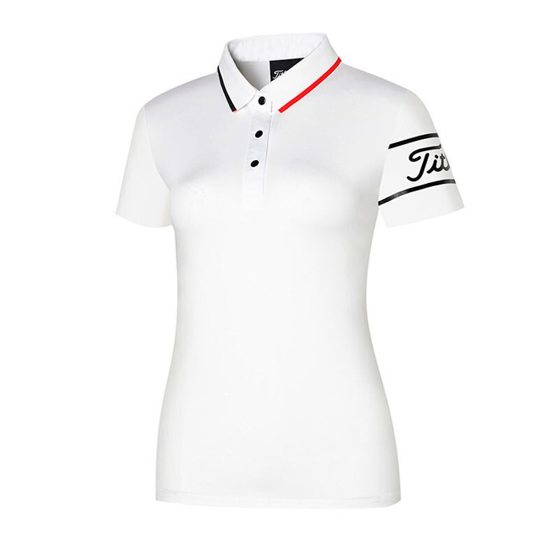 Women's Golf T-shirt Summer Sports Golf Apparel Short Sleeve Shirt for Ladies 골프웨어: White / L