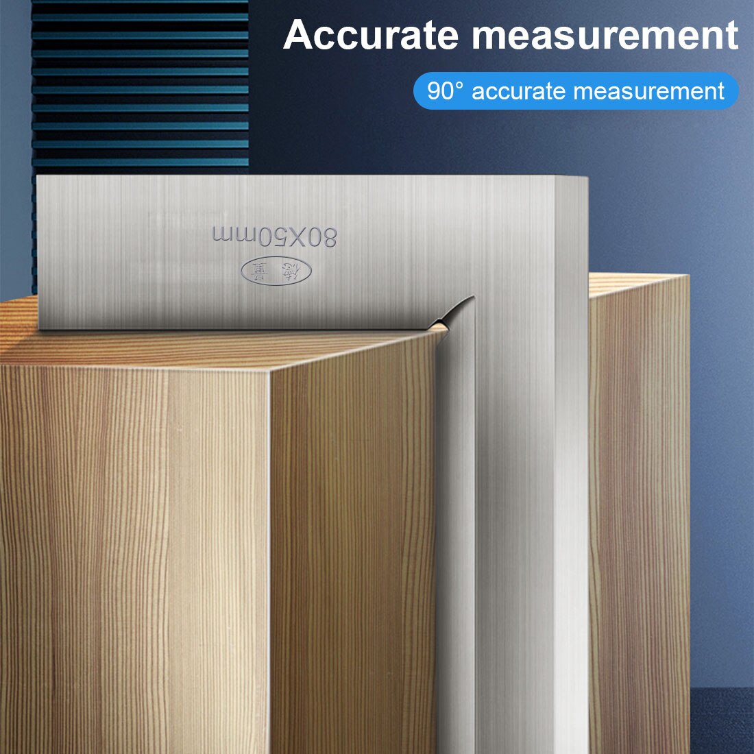90 Graden Rechte Hoek Heerser Houtbewerking Carbon Staal Hoge Precisie Meetinstrument Precisie Grond Staal Gehard Hoek