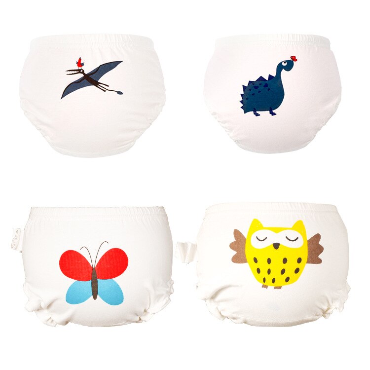 6pcs/lot Children's Reusable Diapers Underwear Cotton Baby Underwears Training Pants for Kids Girls and Boys Cloth Nappy