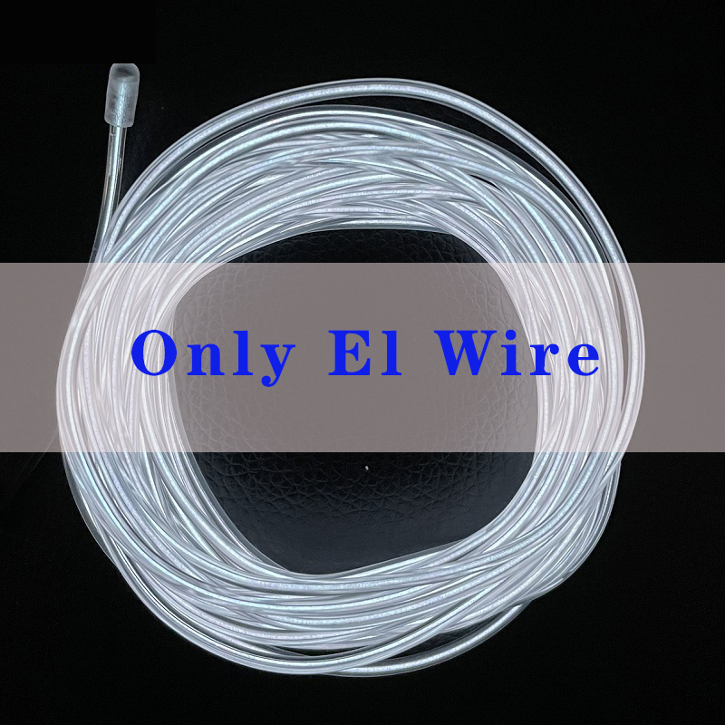 Luces iluminadas con cable EL de 10M/5M/3M/1M con luces de neón, combinación DIY de luces multicolores, pilas AA, tiras LED USB para graduación: 3000 K de oro / 5.500 K