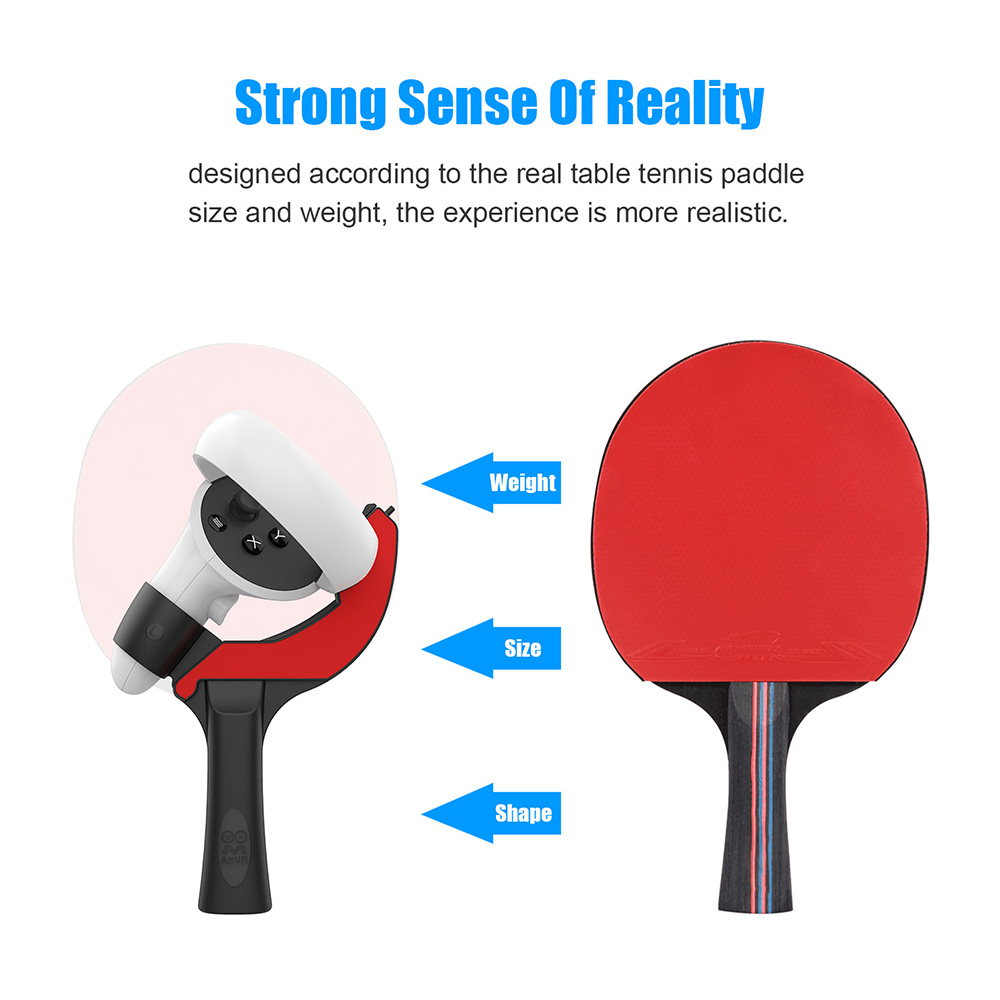 For Oculus Quest 2 Accessories Eleven Table Tennis VR Game Substitute Controller Table Tennis Paddle Grip Handle for Quest2