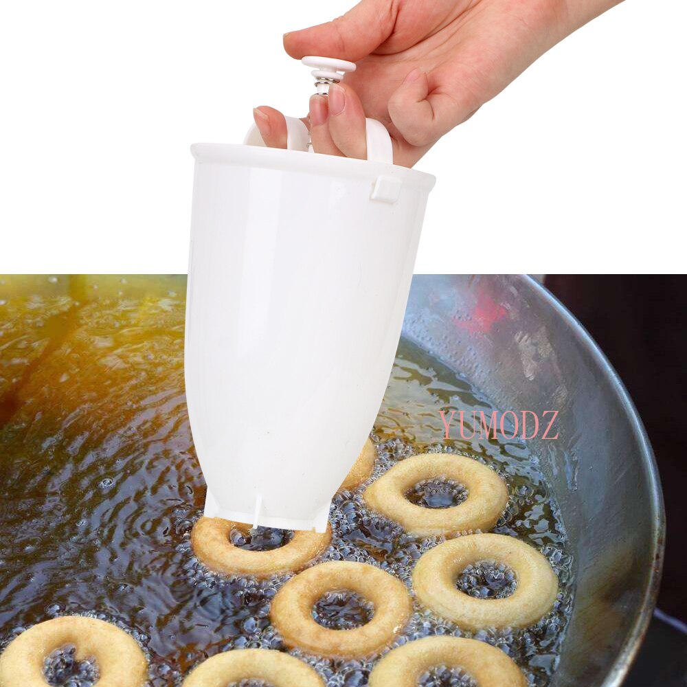 Donut mögel lätt snabb bärbar donut maker manuell våffeldispenser munk maskin arabisk våffla plast lätt friterad