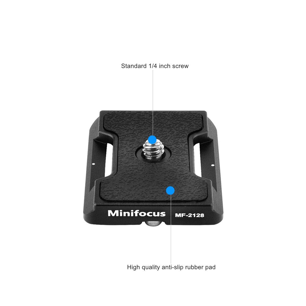 Universal Tripod Quick Release Plate Mini Arca Swiss Plate with 1/4'' D-Ring Screw for DSLR Mirrorless Camera Ballhead QR Plate