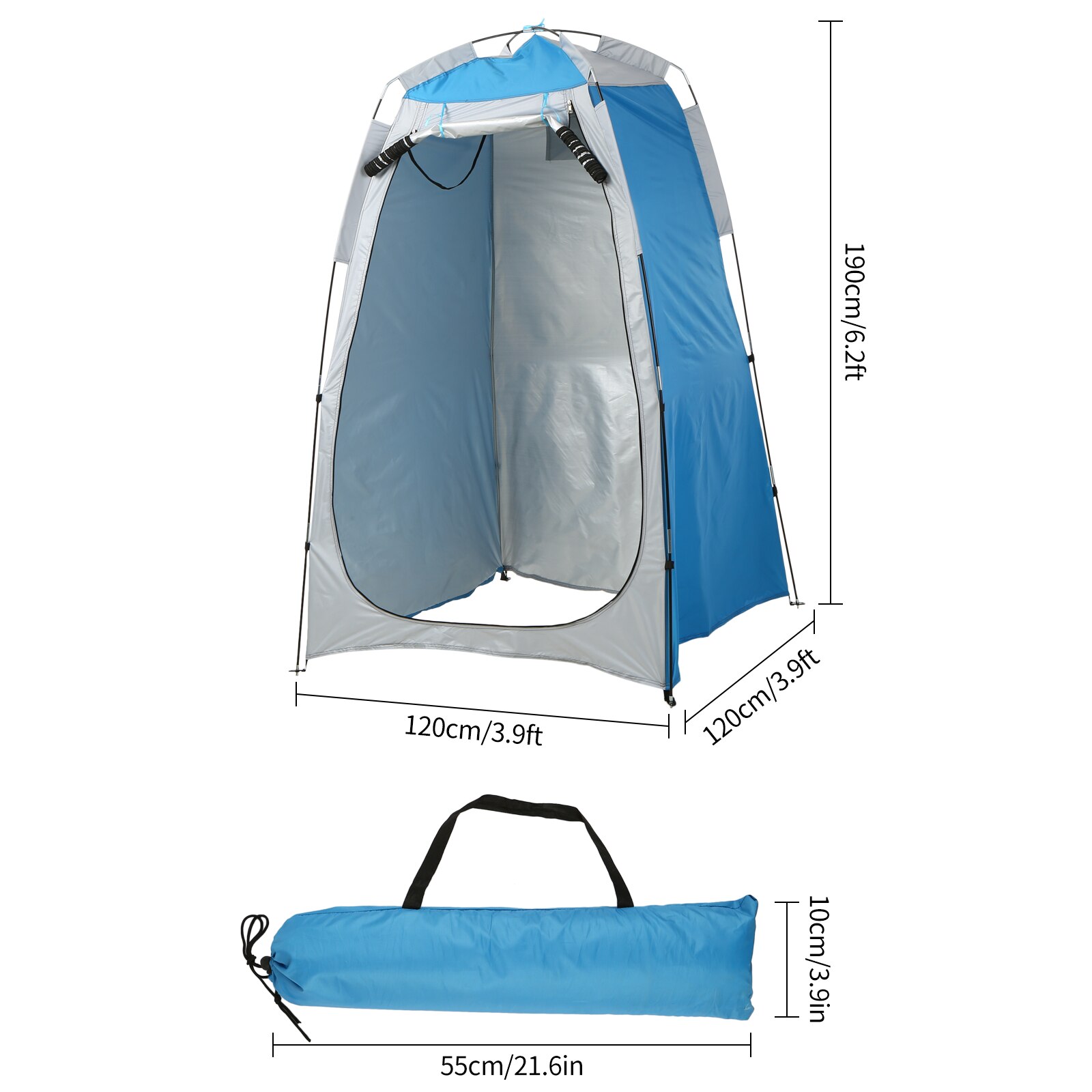 Tente de Camping Portable, abri de confidentialité, douche de plage, toilettes à langer, avec fenêtre, équipement de camping