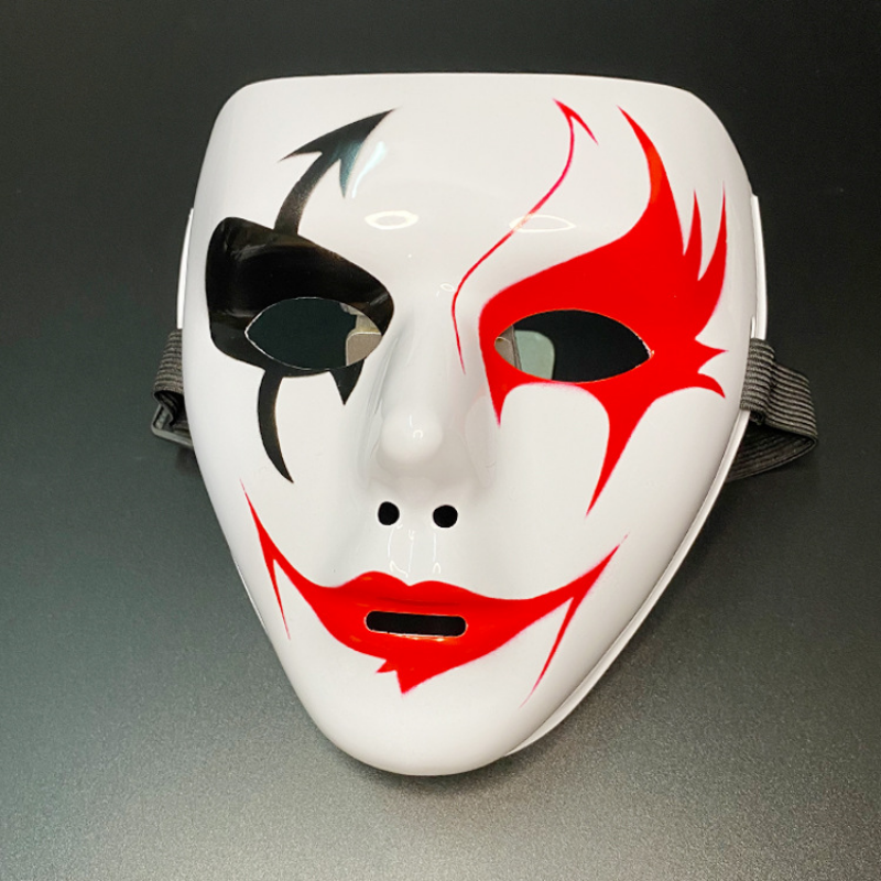1pcs Full Face Mask Hand-painted Halloween Masquerade Scary Party Supplies Cosplay Costume Accessory Props: MULTI