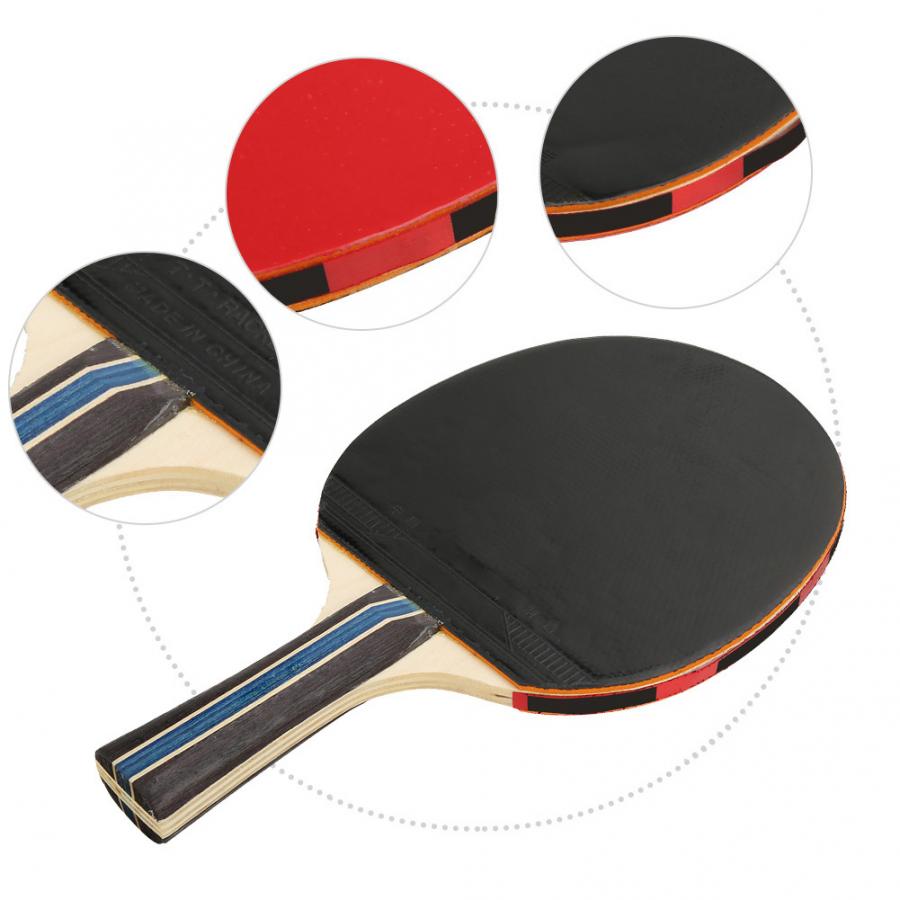 Table Tennis Bats REGAIL Adult Teenager Single Table Tennis Bats Racket Training Practicing with Storage Bag Table Tennis Tool