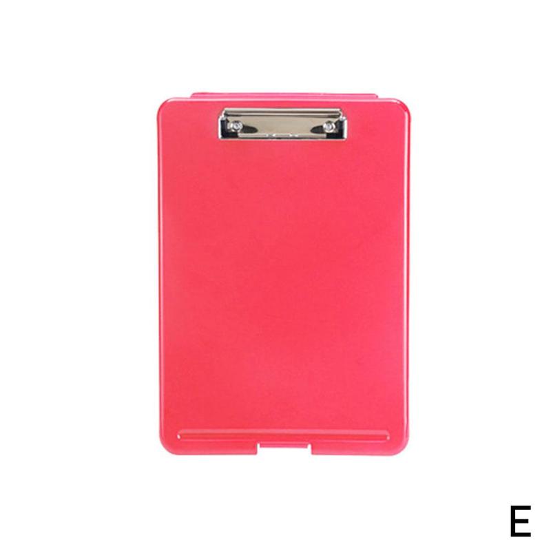 File Storage Box A4 writing tablet with pen slot file plate clamp For Office School Paper Archive Organize: E