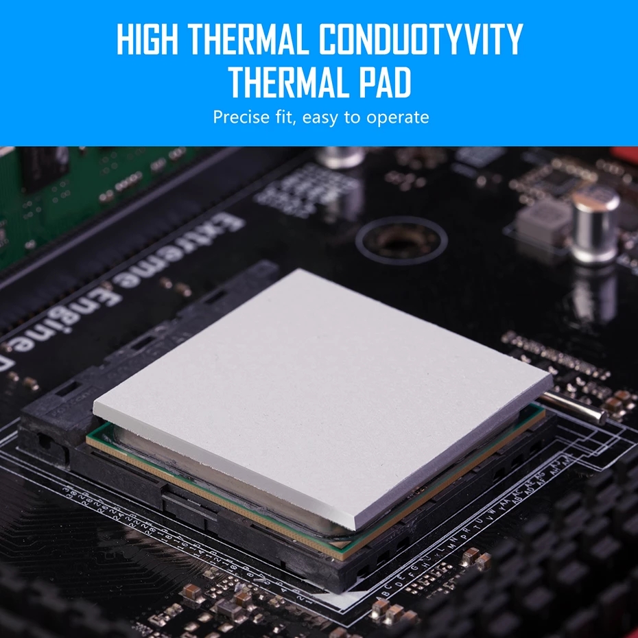 UPSIREN OEM 21W almohadilla térmica de silicona almohadilla térmica de yeso CPU GPU estera de refrigeración por agua 85x45mm almohadilla de enfriamiento del disipador de calor de