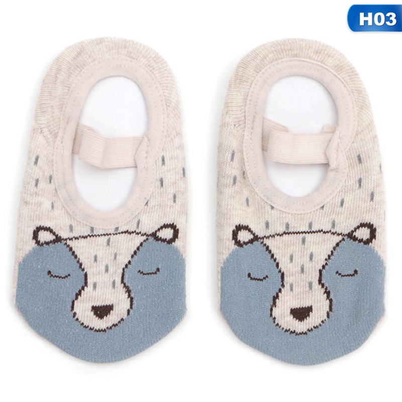 1-3 Years Old Newborn Baby Spring Autumn Cartoon Cute Animal Socks Boy Girls Soft Cotton Anti-Slip Floor Socks: H03