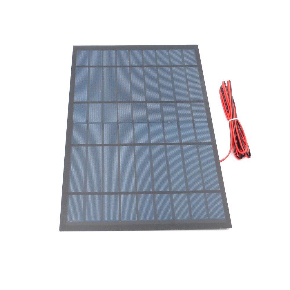9 V 10 W extend wire Solar Panel Polycrystalline Silicon DIY Battery Charger Small Mini Cell cable toy Volt 9V 10W 10Watt Watt