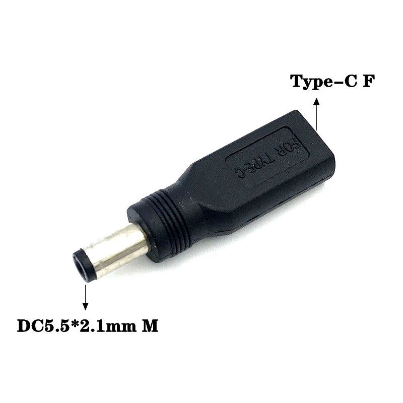 DC5.5 * 2.1mm Male Female To USB Mini 5P Micro 5P Type-C Male Female Adapter Elbow Android Phone DC Power Adapter 5V Interface: PURPLE