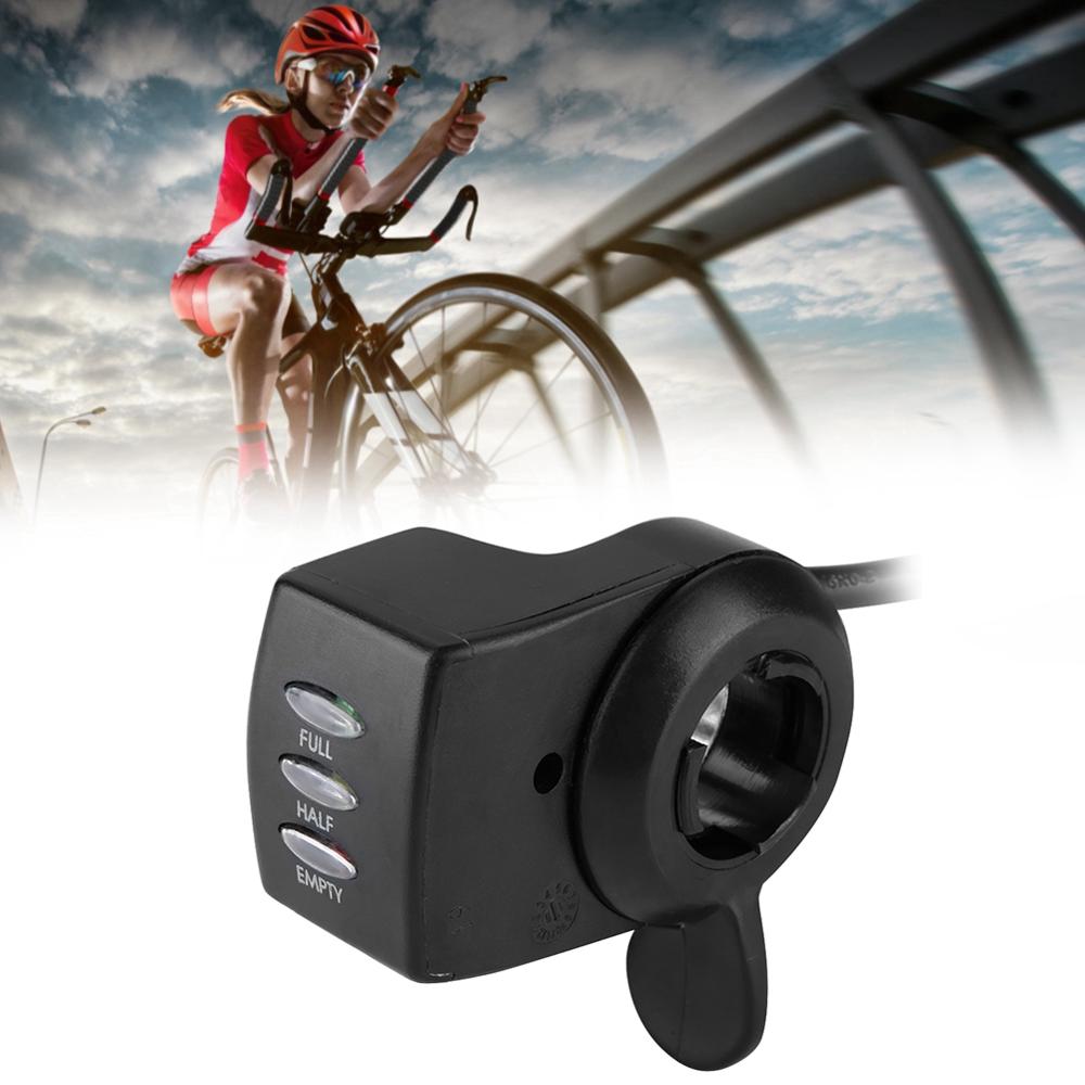 24V Speed Control Twist Thumb Throttle Assembly for E-bike Electric Bike Supporting battery capacity display function